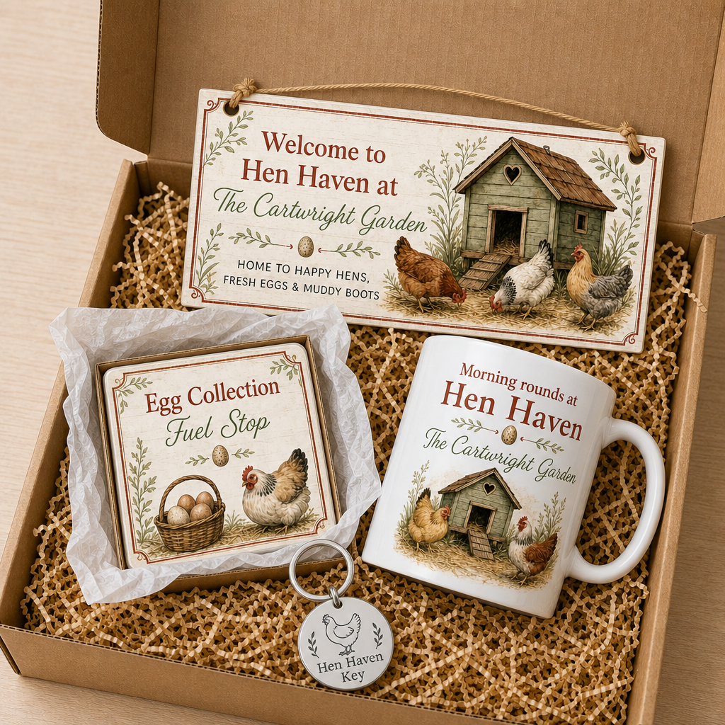 Hen Haven Homestead Personalised Gift Box Set