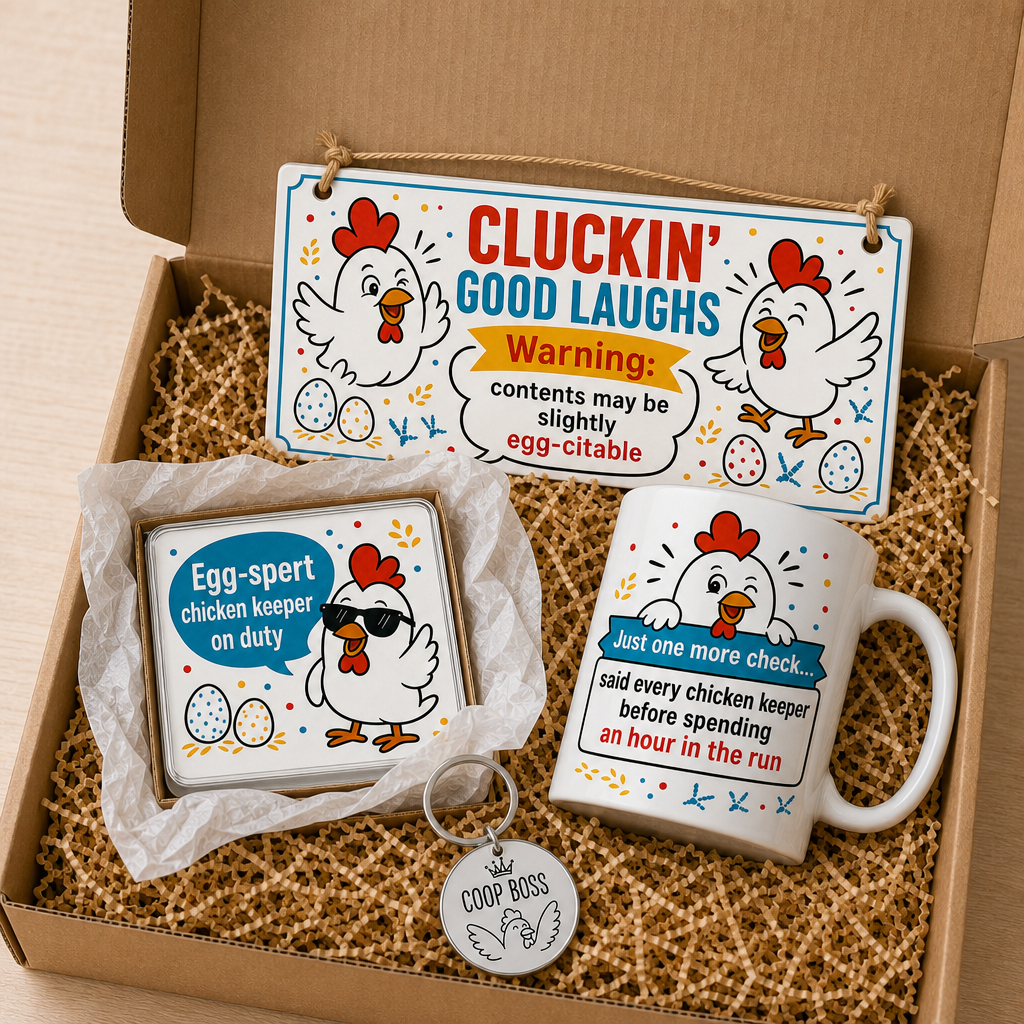 Cluckin Good Laughs Gift Box Set