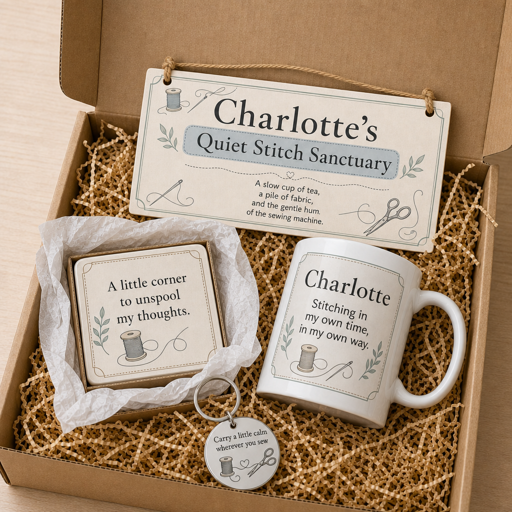 Quiet Stitch Sanctuary Personalised Gift Box Set