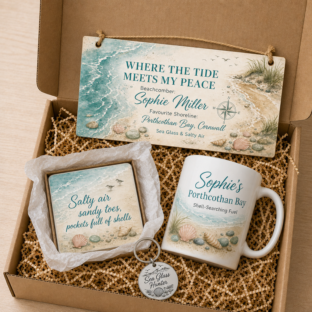 Shoreline Soulmate Map Personalised Gift Box Set