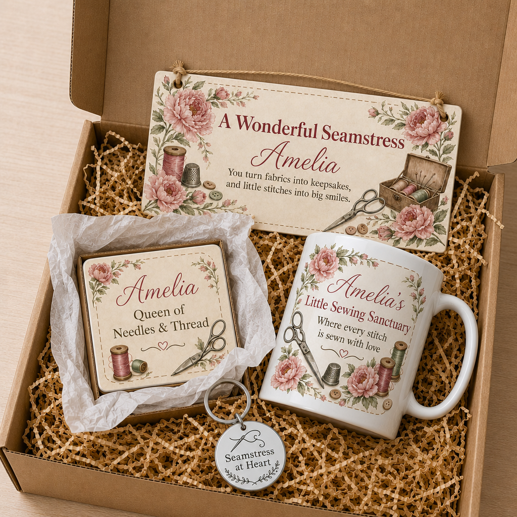 Stitching In Bloom Personalised Gift Box Set