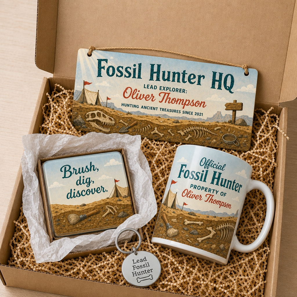 Jurassic Dig Crew Personalised Gift Box Set