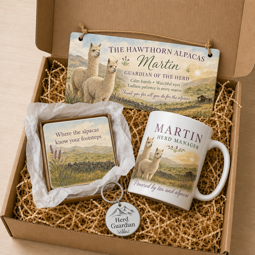 Andean Alpaca Guardian Personalised Gift Box Set