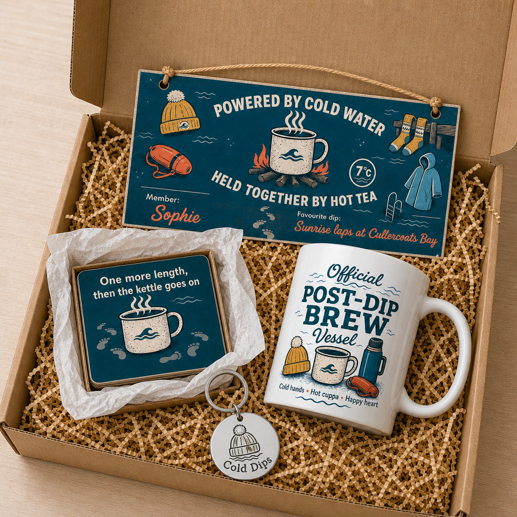 Post‑dip Brew Crew Personalised Gift Box Set