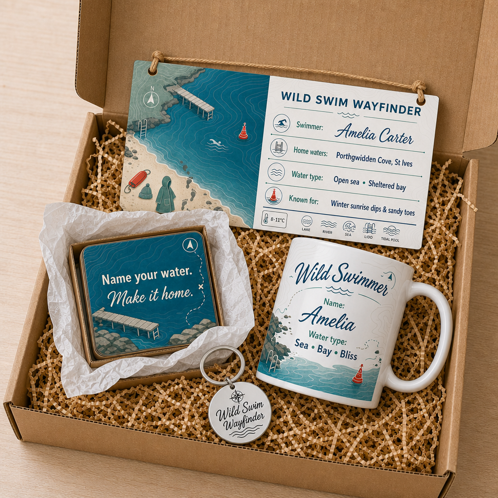 Wild Swim Wayfinder Personalised Gift Box Set