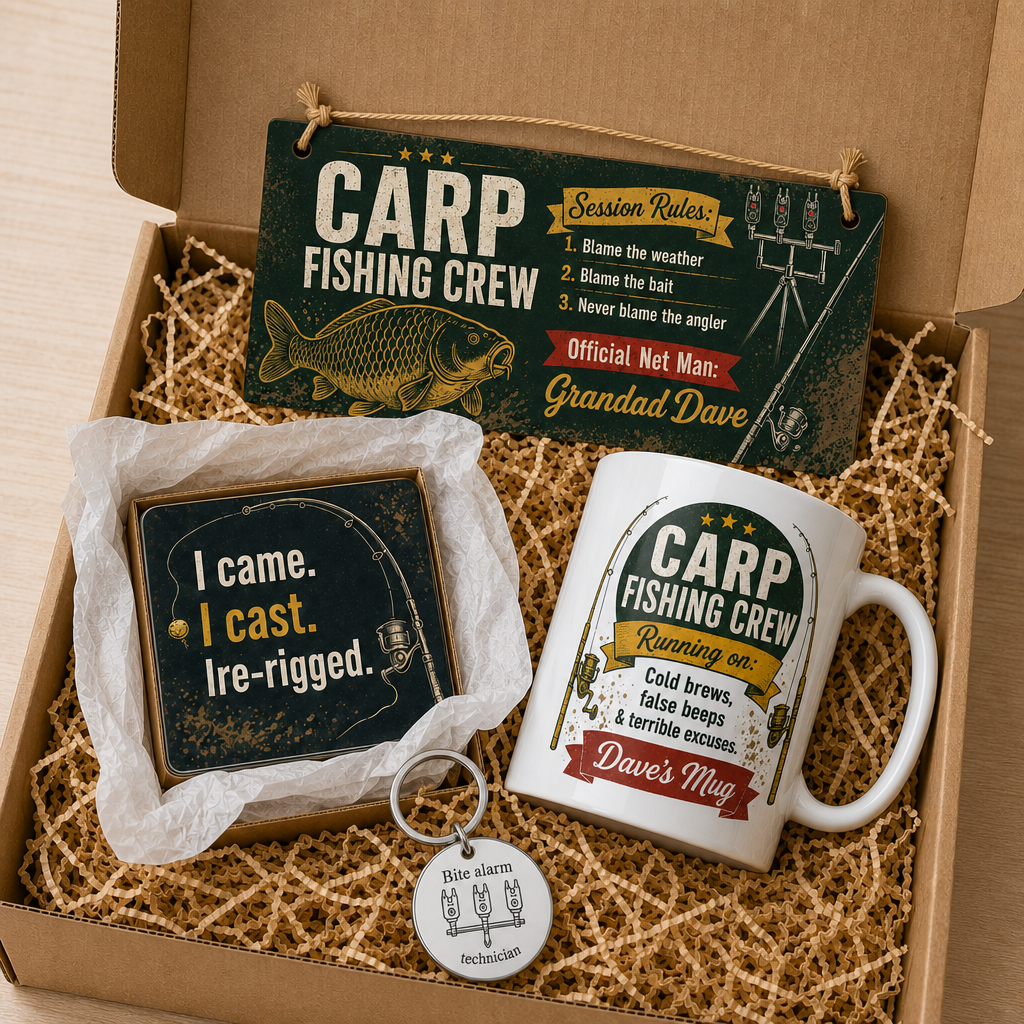 Carp Banter Brigade Personalised Gift Box Set