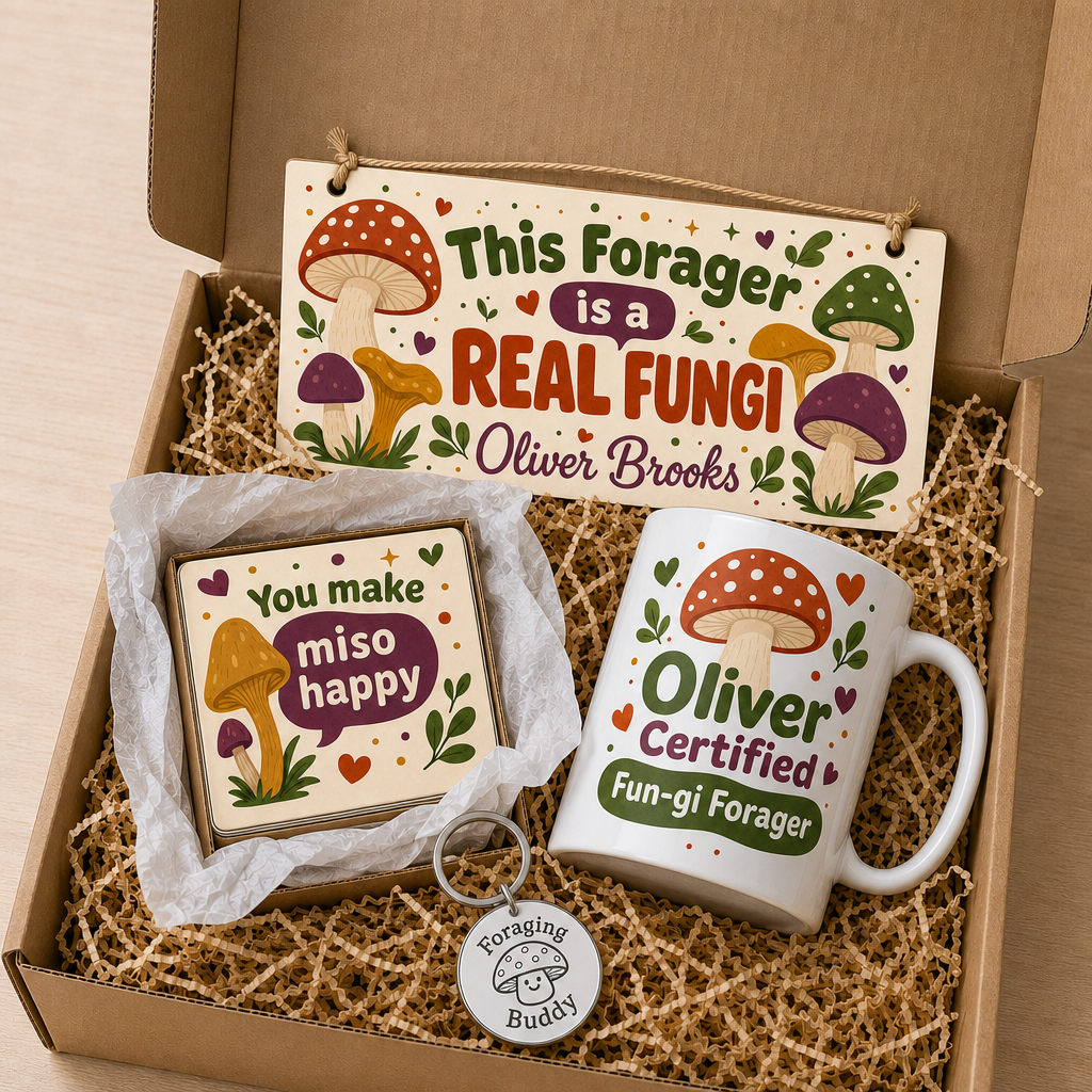 Fungi Pun Patrol Personalised Gift Box Set