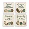 Custom Treasure Hoard Personalised Coasters (Set of 4)