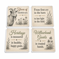 Heritage Goat Steward Personalised Coasters (Set of 4)