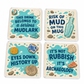Low Tide Treasure Club Coasters (Set of 4)
