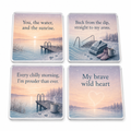 Cold Hands Warm Heart Personalised Coasters (Set of 4)