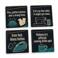 Cut Once, Caffeinate Personalised Coasters (Set of 4)