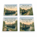 Mooring Heart Home Personalised Coasters (Set of 4)