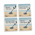 Shoreline Signal Sweep Personalised Coasters (Set of 4)