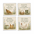 Backyard Hen Haven Coasters (Set of 4)