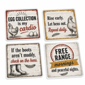 Rustic Coop Life Coasters (Set of 4)