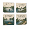 Coarse Water Wanderer Coasters (Set of 4)