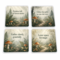 Mycelium Wanderer Personalised Coasters (Set of 4)