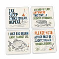Hooked On Laughs Coasters (Set of 4)