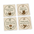 Seasoned Spore Scout Personalised Coasters (Set of 4)