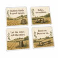 Fieldwalk Finds Club Personalised Coasters (Set of 4)