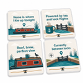 Solo Canal Days Personalised Coasters (Set of 4)