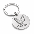 Dawn Egg Rounds Personalised Keyring