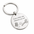 Quiet Stitch Sanctuary Personalised Keyring