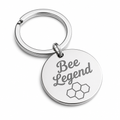 Bee Legend Personalised Keyring