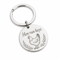 Backyard Hen Haven Keyring