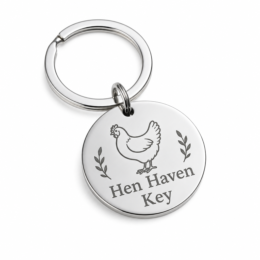 Hen Haven Homestead Personalised Keyring