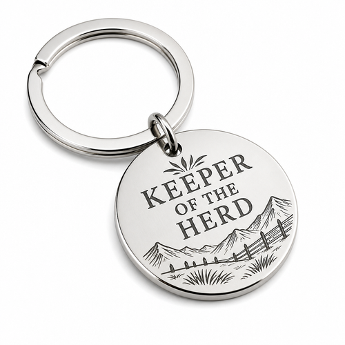 Alpaca Field Steward Personalised Keyring