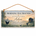 Dawn Egg Rounds Personalised Wooden Plaque