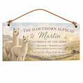 Andean Alpaca Guardian Personalised Wooden Plaque