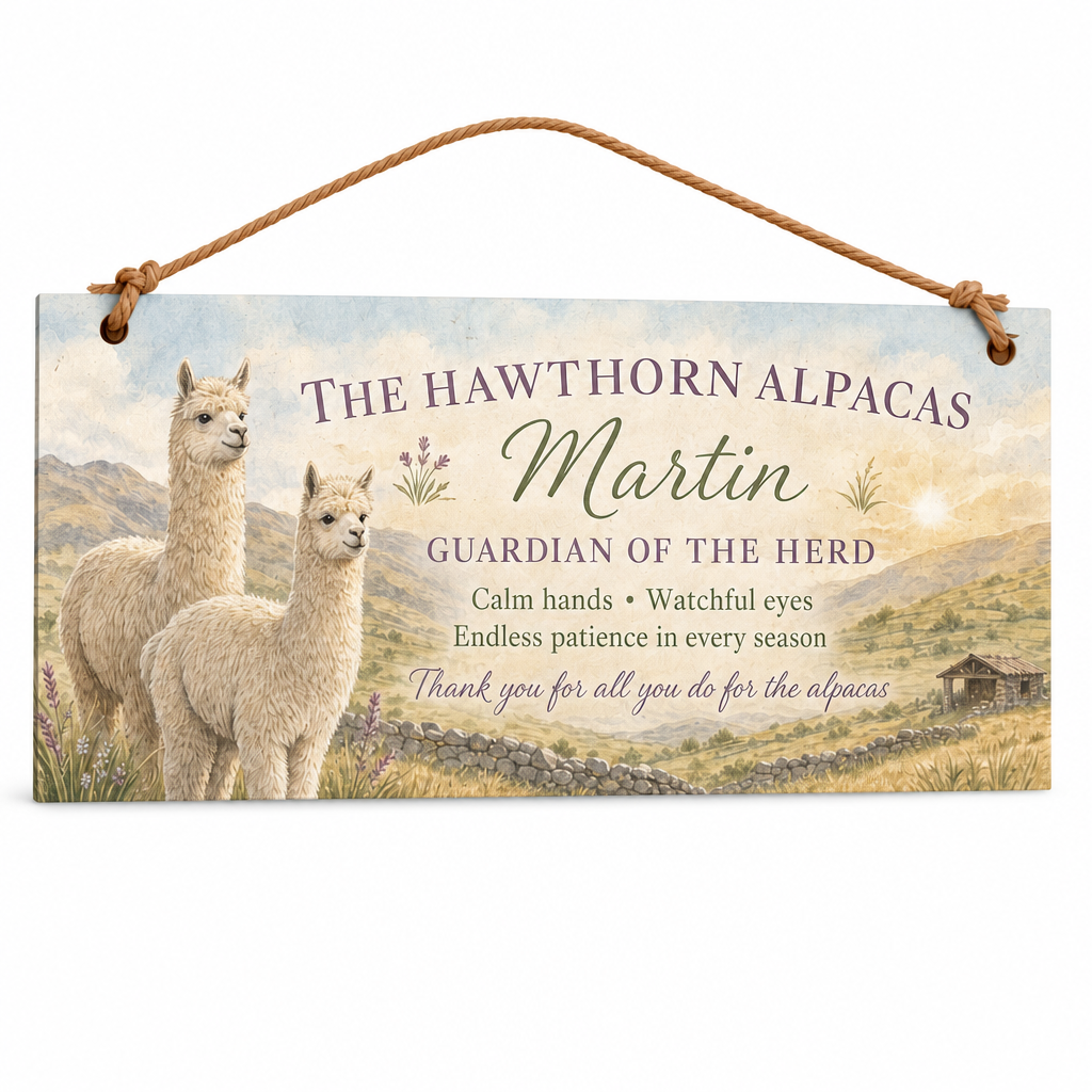 Andean Alpaca Guardian Personalised Gift Box Set