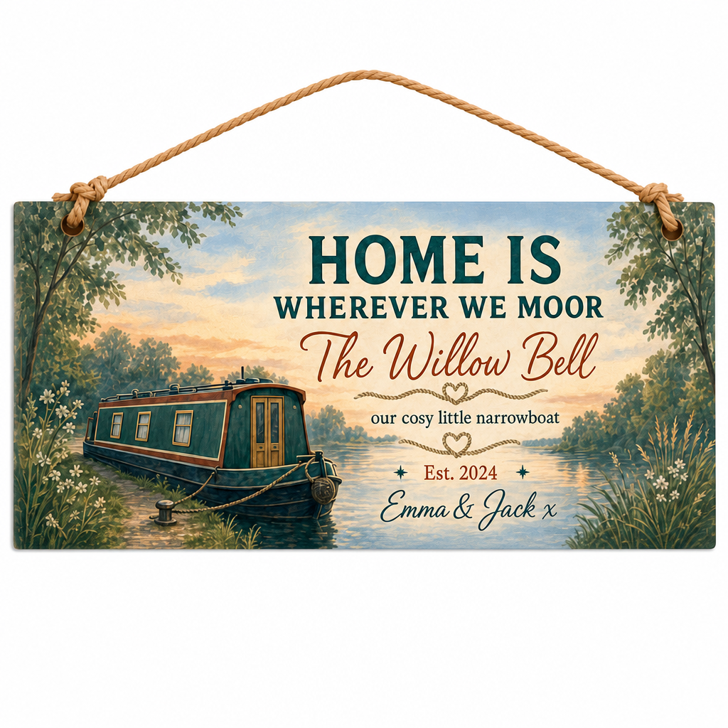 Mooring Heart Home Personalised Gift Box Set