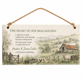 Pasture Morning Quiet Personalised Wooden Plaque