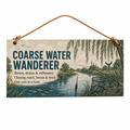 Coarse Water Wanderer Wooden Plaque