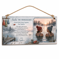 Friends Who Freeze Personalised Wooden Plaque