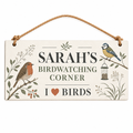 BIRD NERD Personalised Wooden Plaque