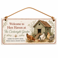 Hen Haven Homestead Personalised Wooden Plaque