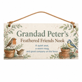 Feathered Friends Nook Personalised Wooden Plaque