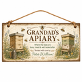 Grandad’s Little Apiary Personalised Wooden Plaque