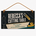 Cut Once, Caffeinate Personalised Wooden Plaque