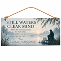 Stillwater Solitude Personalised Wooden Plaque