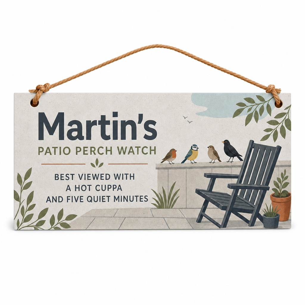 Patio Perch Watch Personalised Gift Box Set