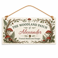 Forest Forager Crest Personalised Wooden Plaque