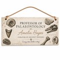 Professor Of Palaeontology Personalised Wooden Plaque
