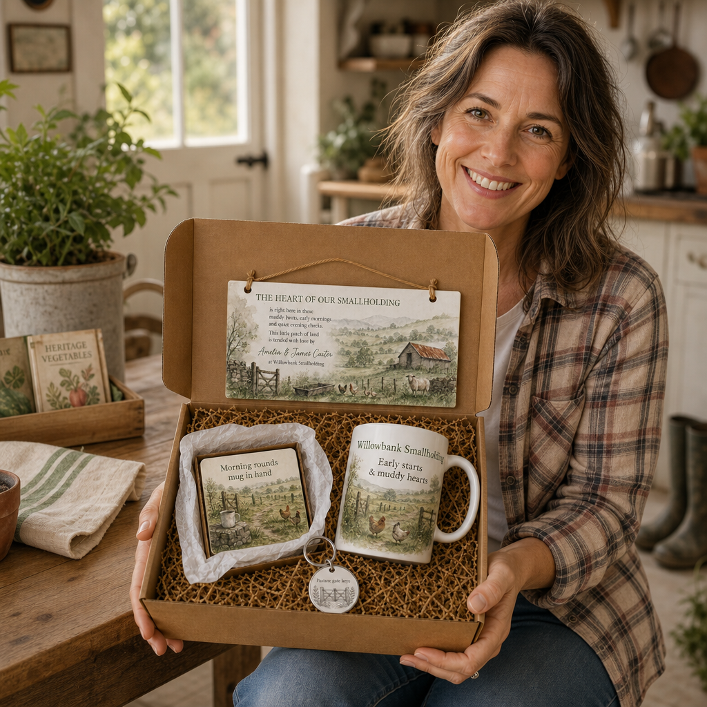 Pasture Morning Quiet Personalised Gift Box Set