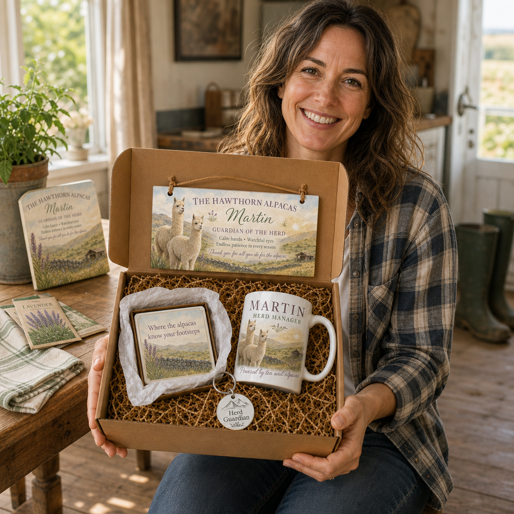 Andean Alpaca Guardian Personalised Gift Box Set